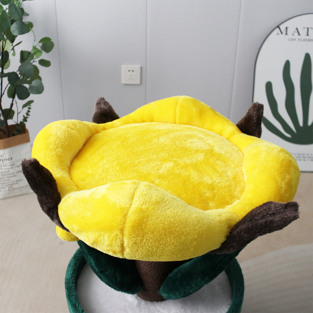 CATIO Bucket Cat House with Enchanted Flower Cat Tree