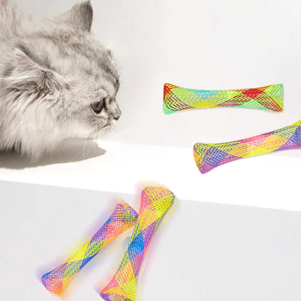 FOFOS Tube Spring Cat Toy 3pk