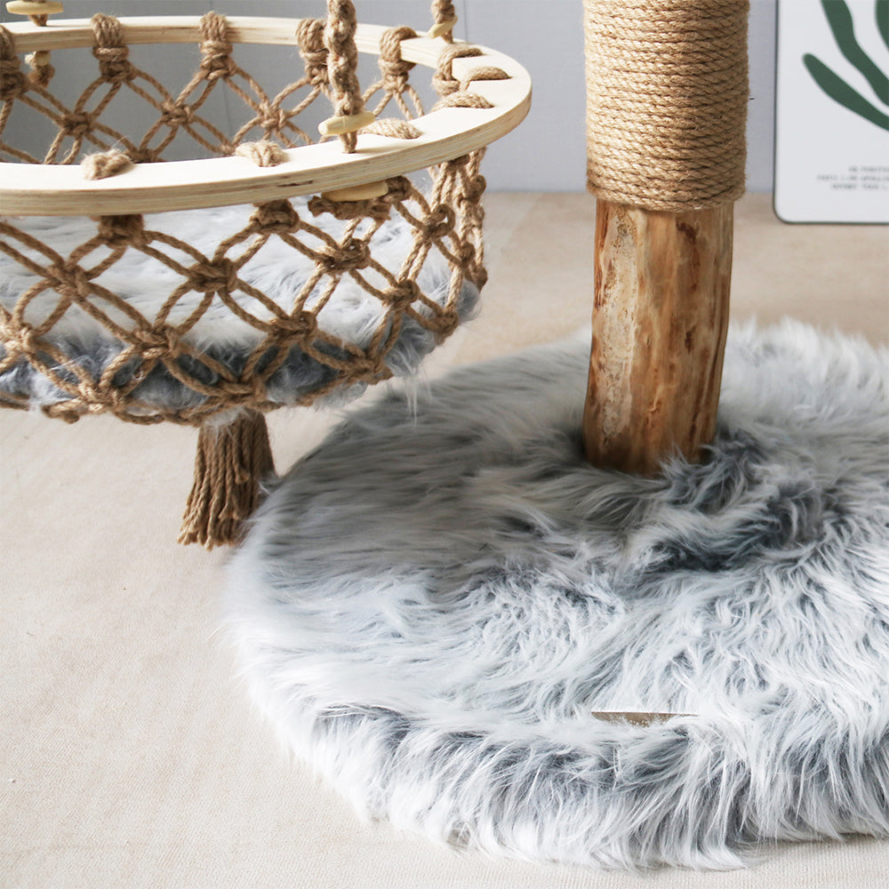 CMISSTREE Modern Cat Tree with Hanging Hammock