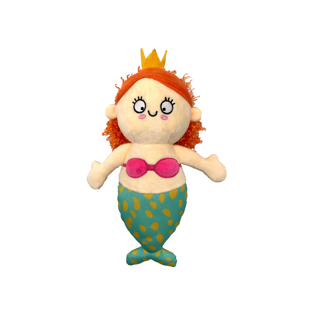 FOFOS Sealife Mermaid Plush Squeaky Dog Toy
