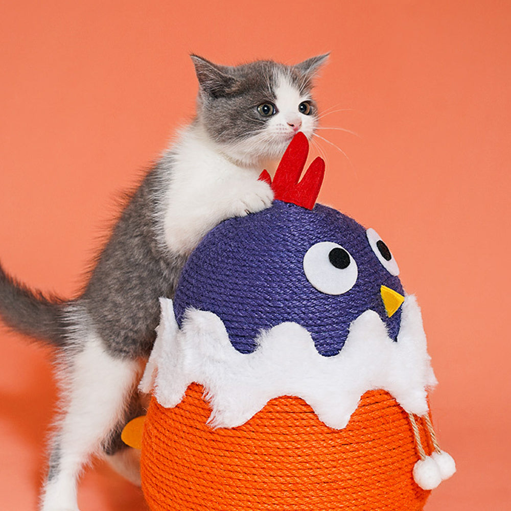 Stirrup Chicken Tumbler Sisal Cat Scratching Toy