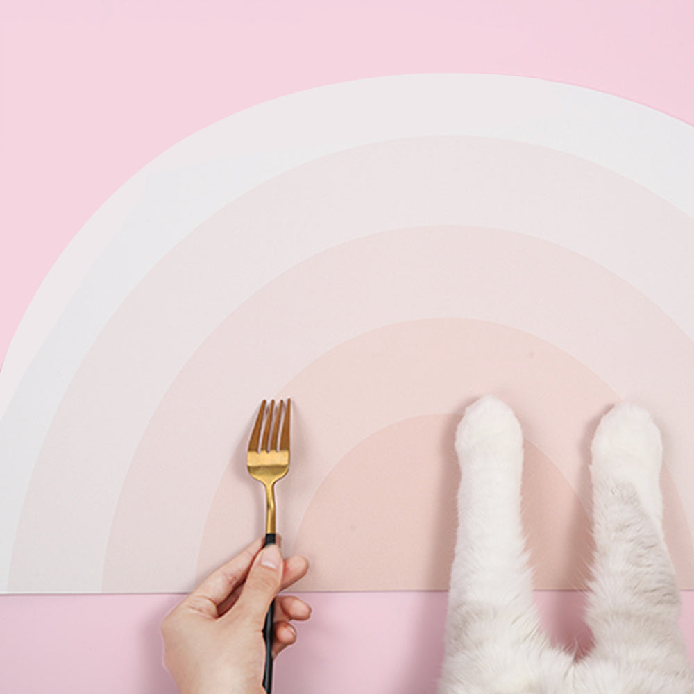 MIAOHO Pink Scratch-resistant Durable Waterproof Upgraded Pet Placemat