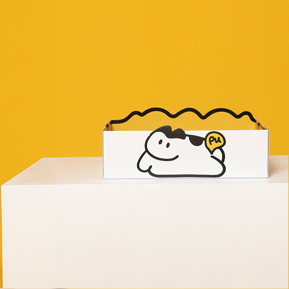 MIAOHO Yellow Reusable Waterproof Paper Cat Litter Box