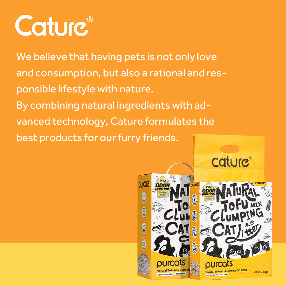 CATURE Bentonite & Tofu Clumping Cat Litter Pellet 14L/5.6kg