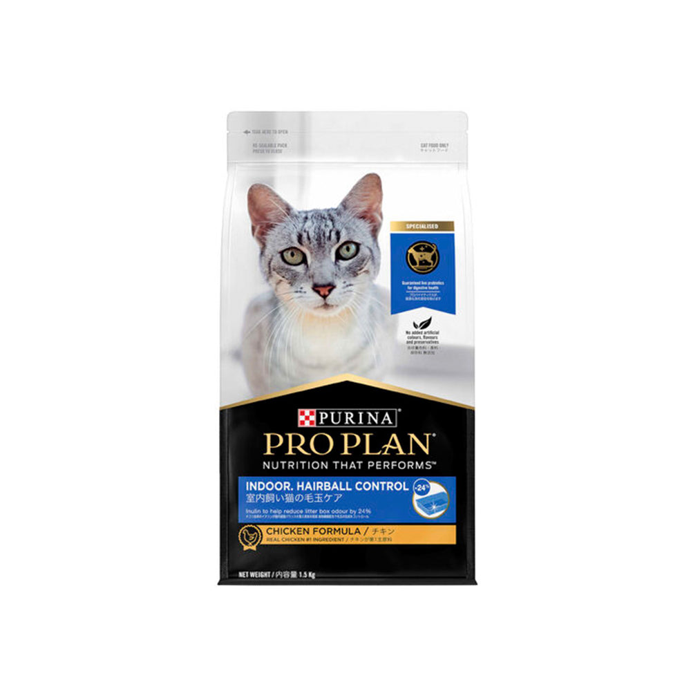 PRO PLAN Indoor Hairball Control Chicken Formula Adult Dry Cat Food