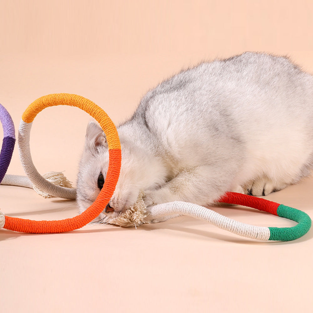Colorful Grinding Teeth Cat Rope Toys