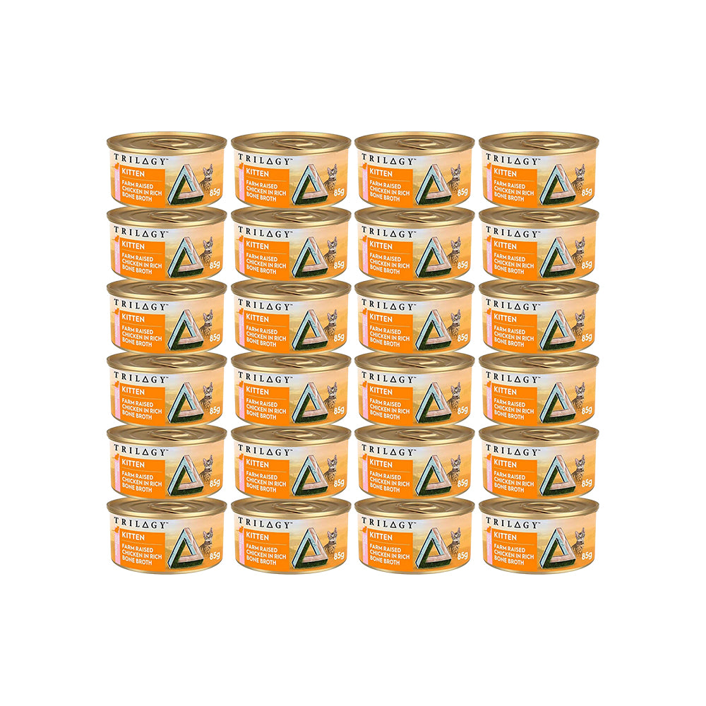 TRILOGY Farm Raised Chicken in Bone Broth Kitten Canned Cat Food