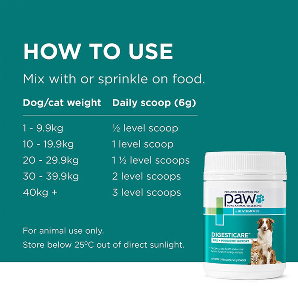 PAW Digesticare For Dogs & Cats 143g