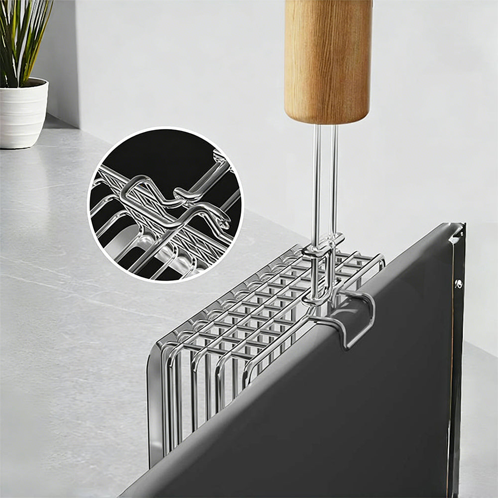 Sliding Sifting Cat Litter Scoop – Dual Mesh, Non-Stick Design