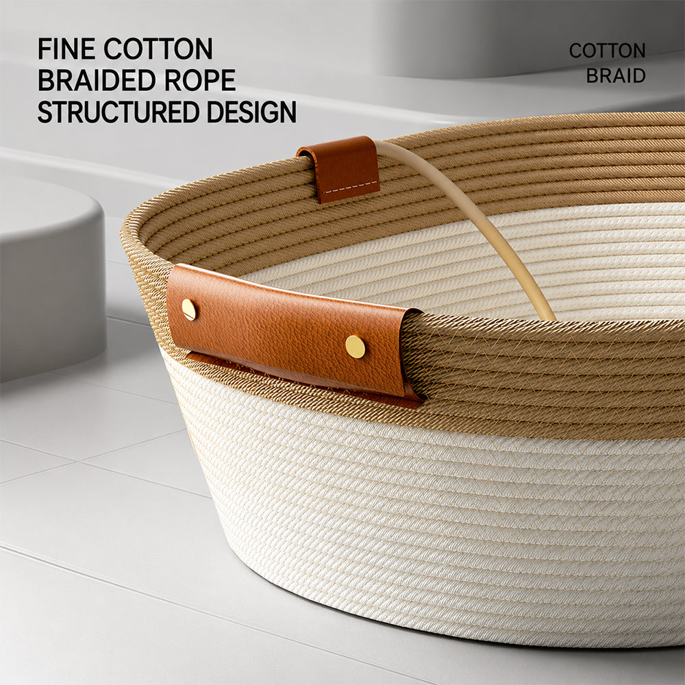 Wicker Cat Bed | Breathable All-Season with Cushion — Capybara Design