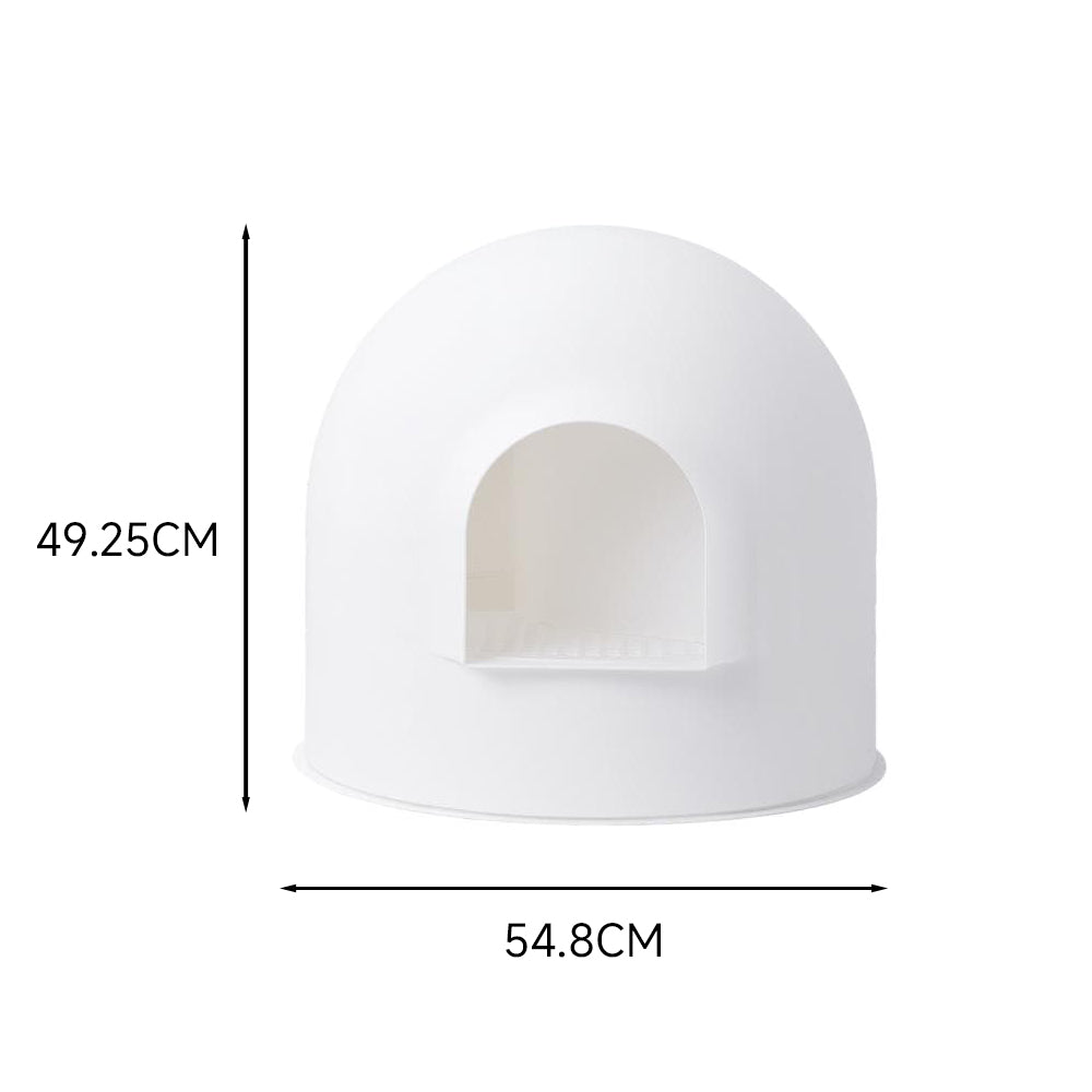 PIDAN White Igloo Cat Litter Box