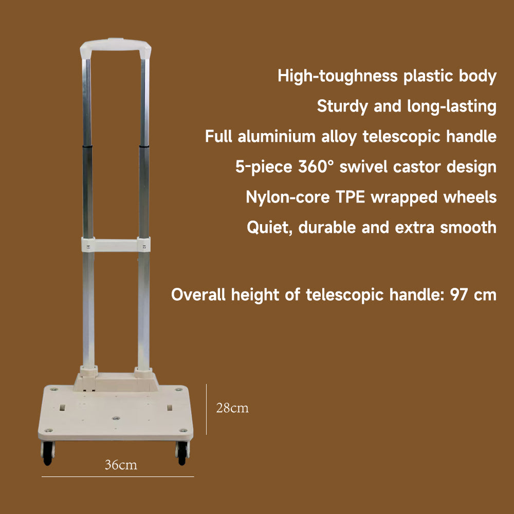 SMILE TIME Glide Pet Carrier Trolley 36x28x97cm