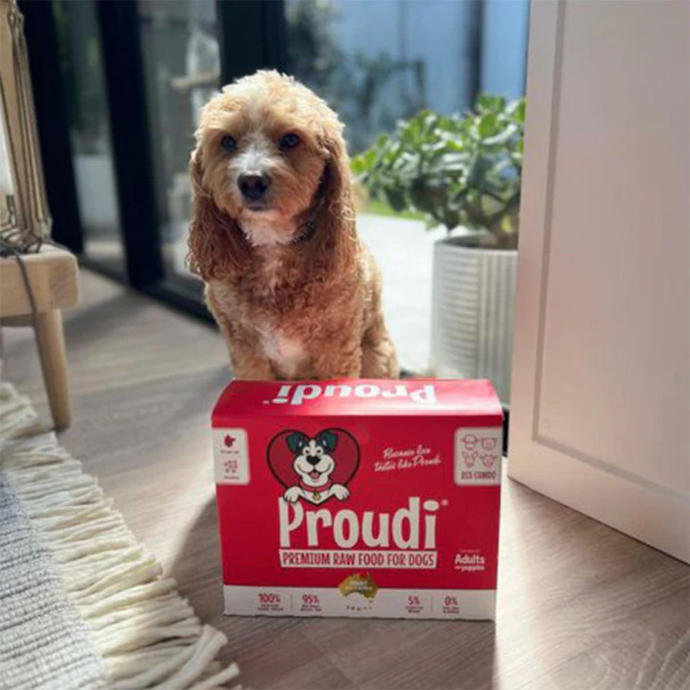 PROUDI Premium Frozen Red Combo Raw Dog Food 2.4Kg