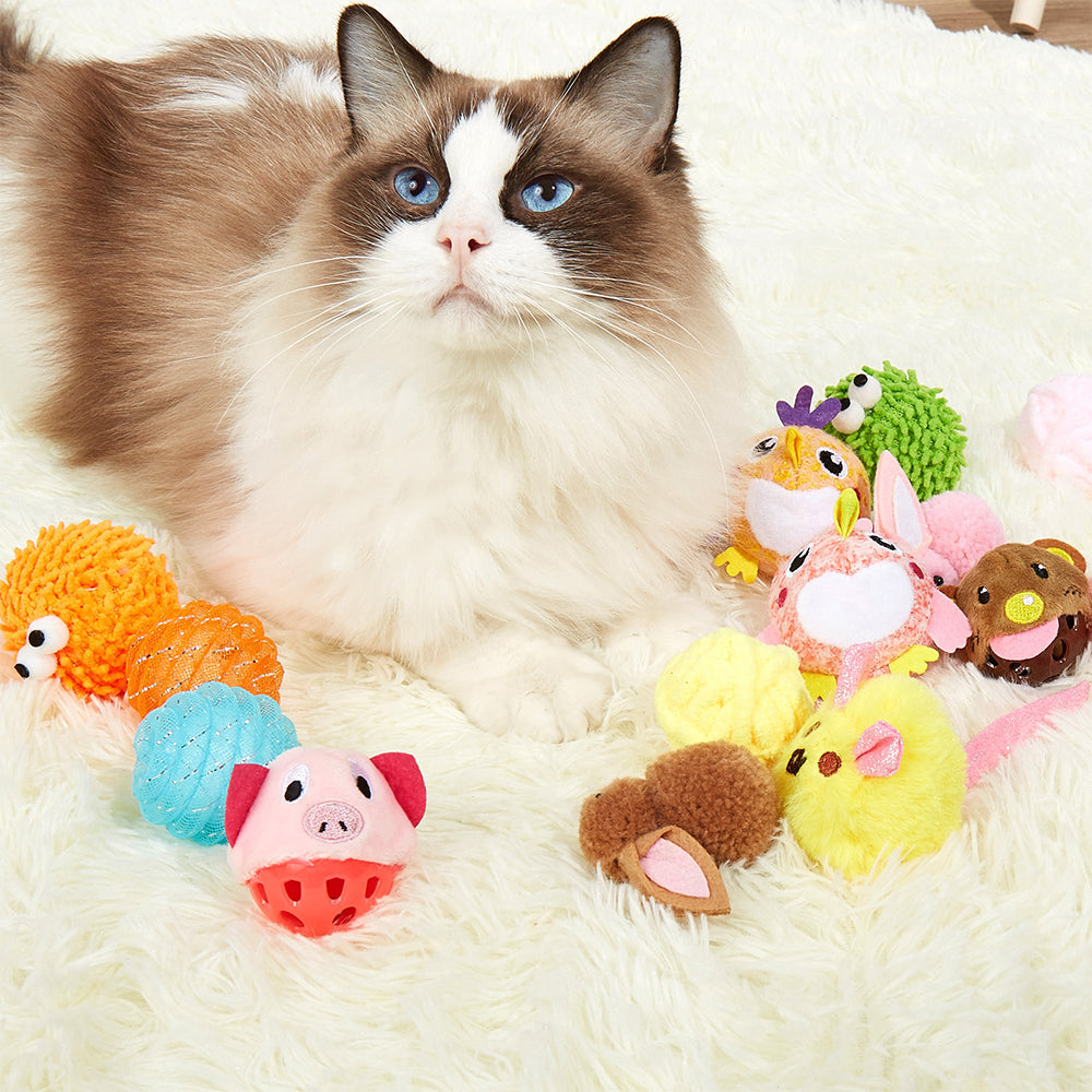 FOFOS Bell Ball Cat Toy 1pc - Random Color