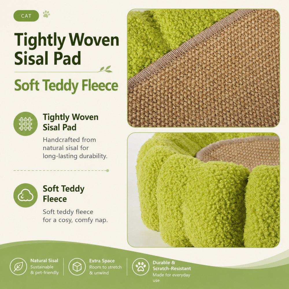 Sisal Cat Scratcher Bowl Bed Money Tree