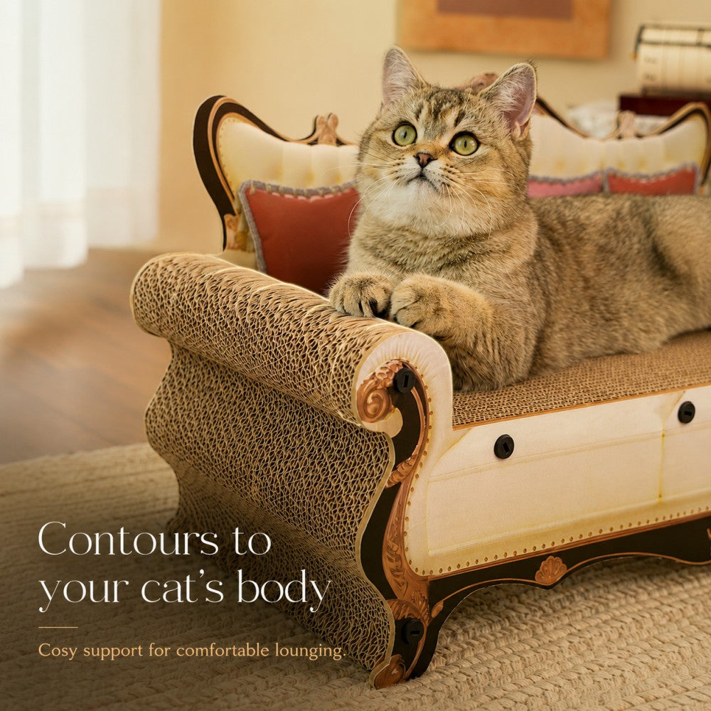 Cat Scratcher Lounge Sofa Corrugated Cardboard