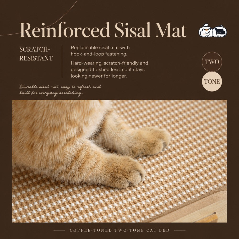 Felt Cat House Double Layer Scratcher Condo