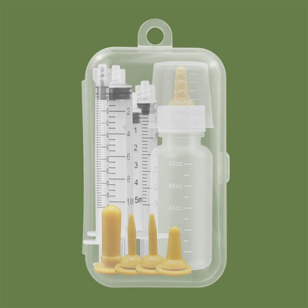 Pet Feeding Kit Syringe Feeder Nursing Bottle for Kittens and Puppies