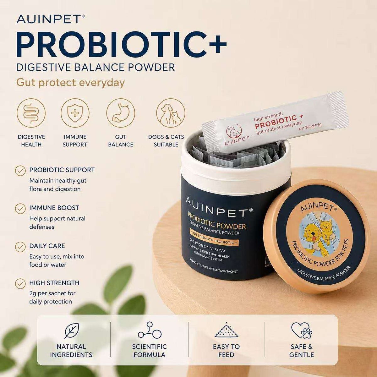 AUINPET Immune Boost For Dogs & Cats 60g