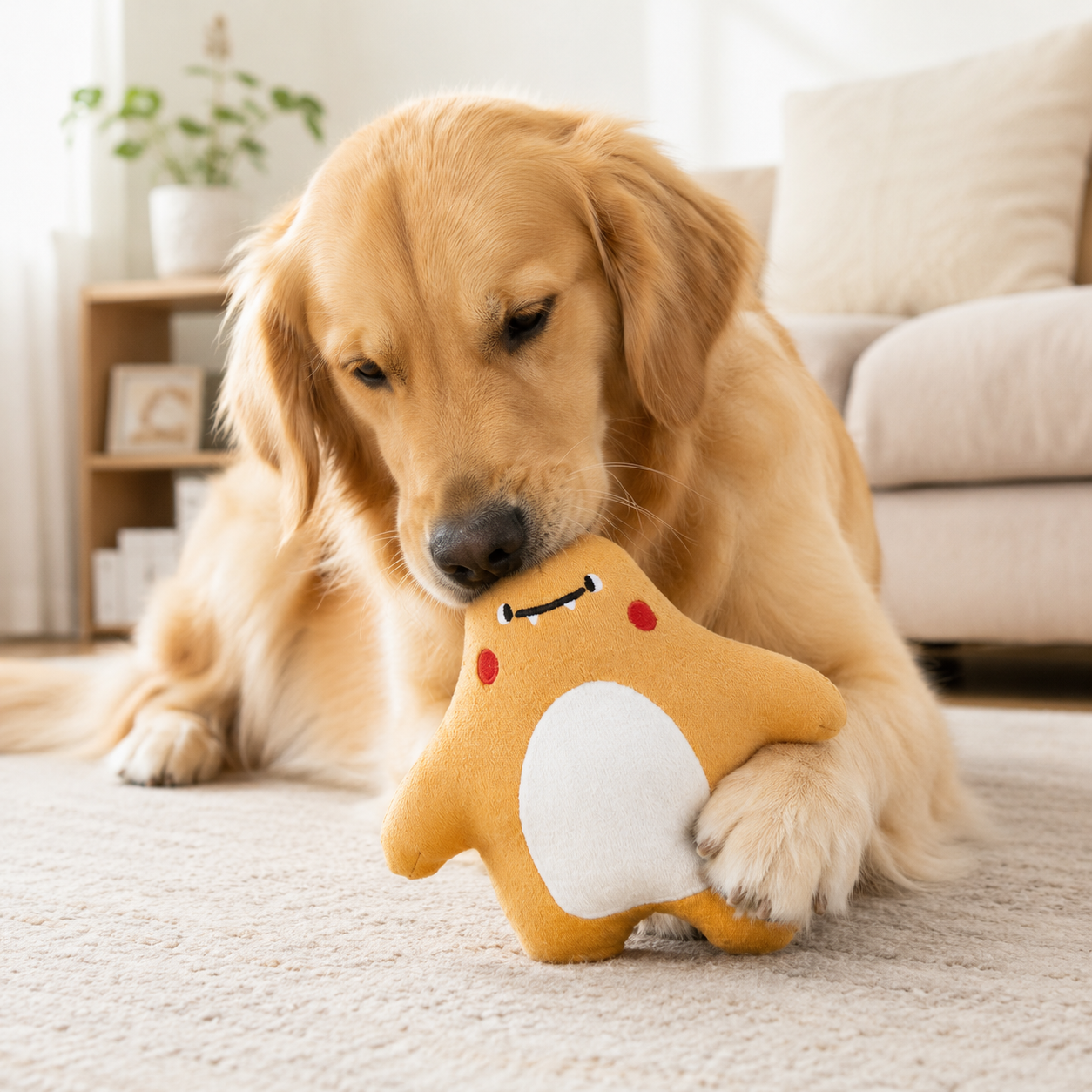 PIDAN Fat Starfish Plush Little Monster Series Dog Toy