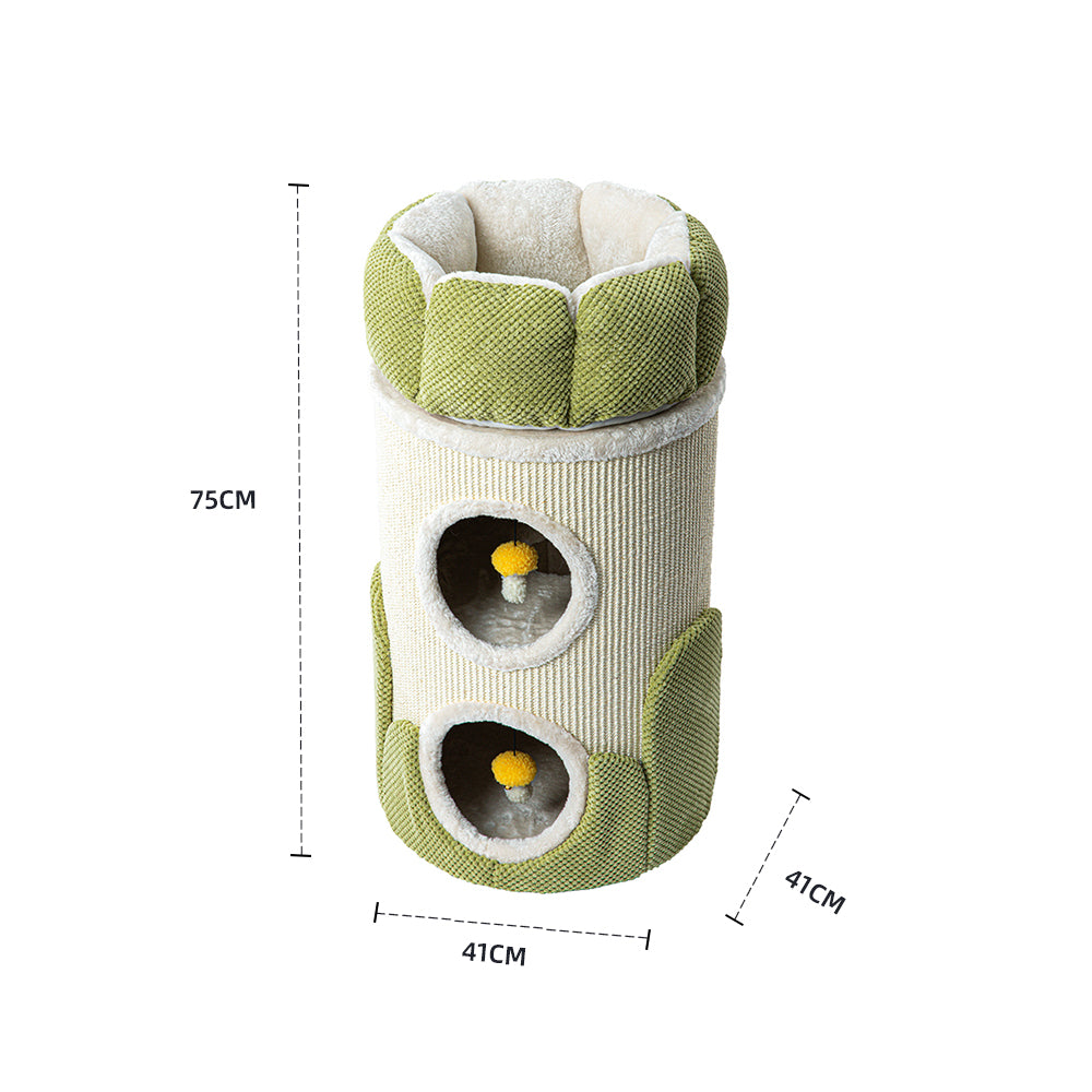HONEYPOTCAT Arctic Snug Double Sisal Barrel - 75cm
