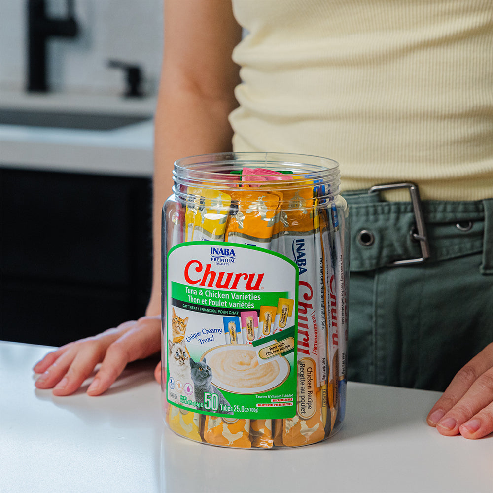 INABA Churu Tuna Seafood Varieties 700g (14g x 50) USA-654B