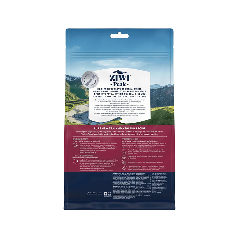 ZIWI PEAK Venison Recipe Air Dried Dog Food 454g