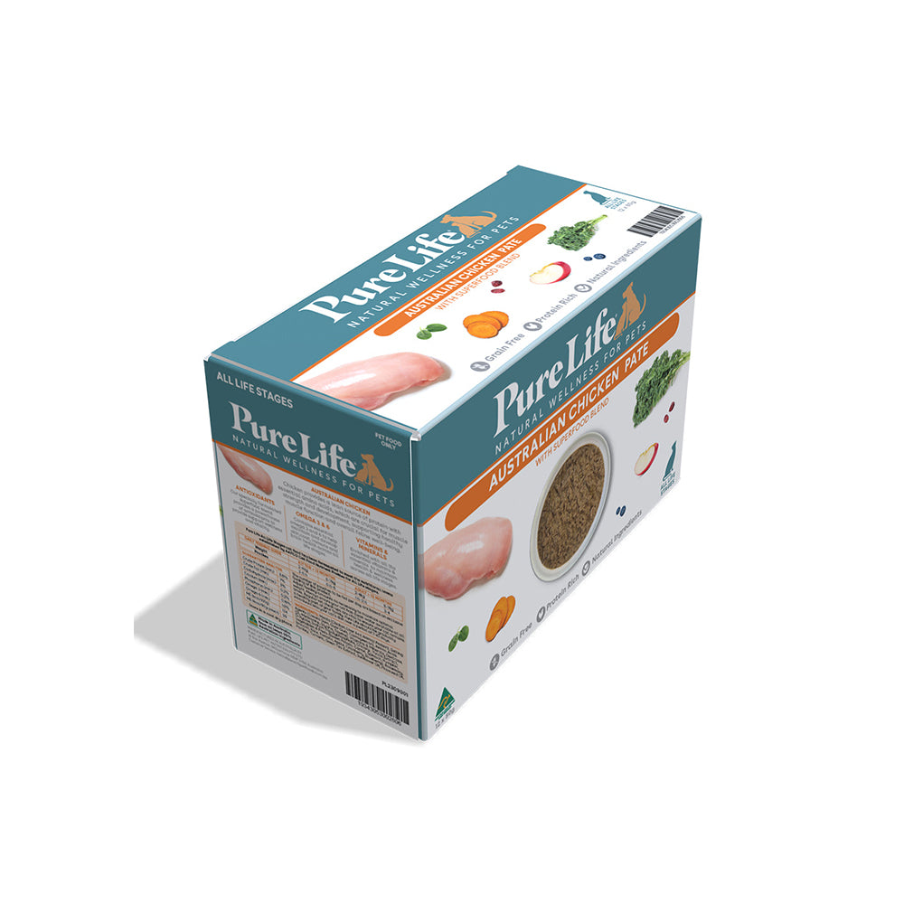 PURE LIFE Australia Chicken Pate Wet Cat Food 80g x 12