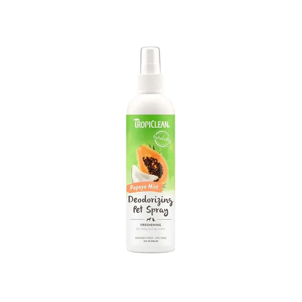 TROPICLEAN Papaya Mist Deodorizing Spray for Dogs and Cats 236ml