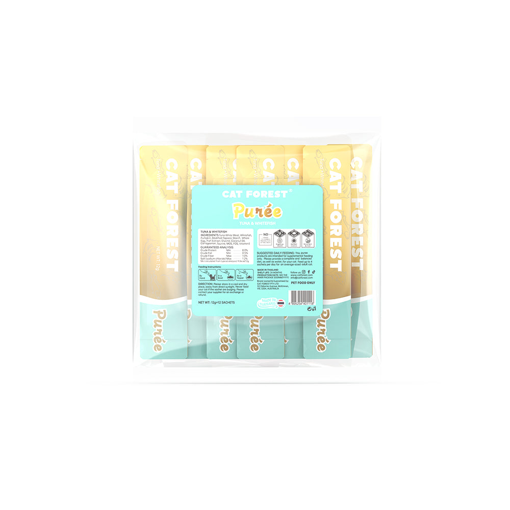 CAT FOREST Puree Tuna with Whitefish Cat Treats