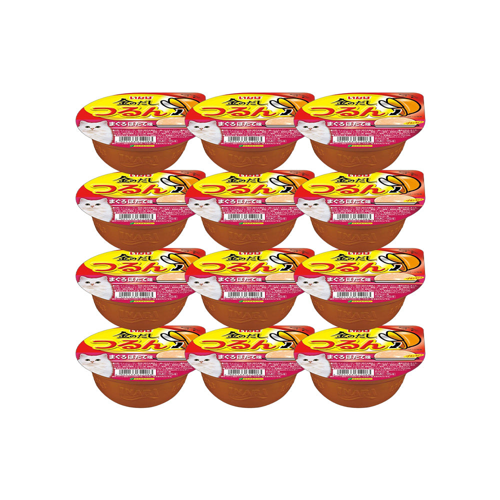 CIAO Tuna In Scallop Flavor Pudding Wet Cat Treats 65g (cupped)