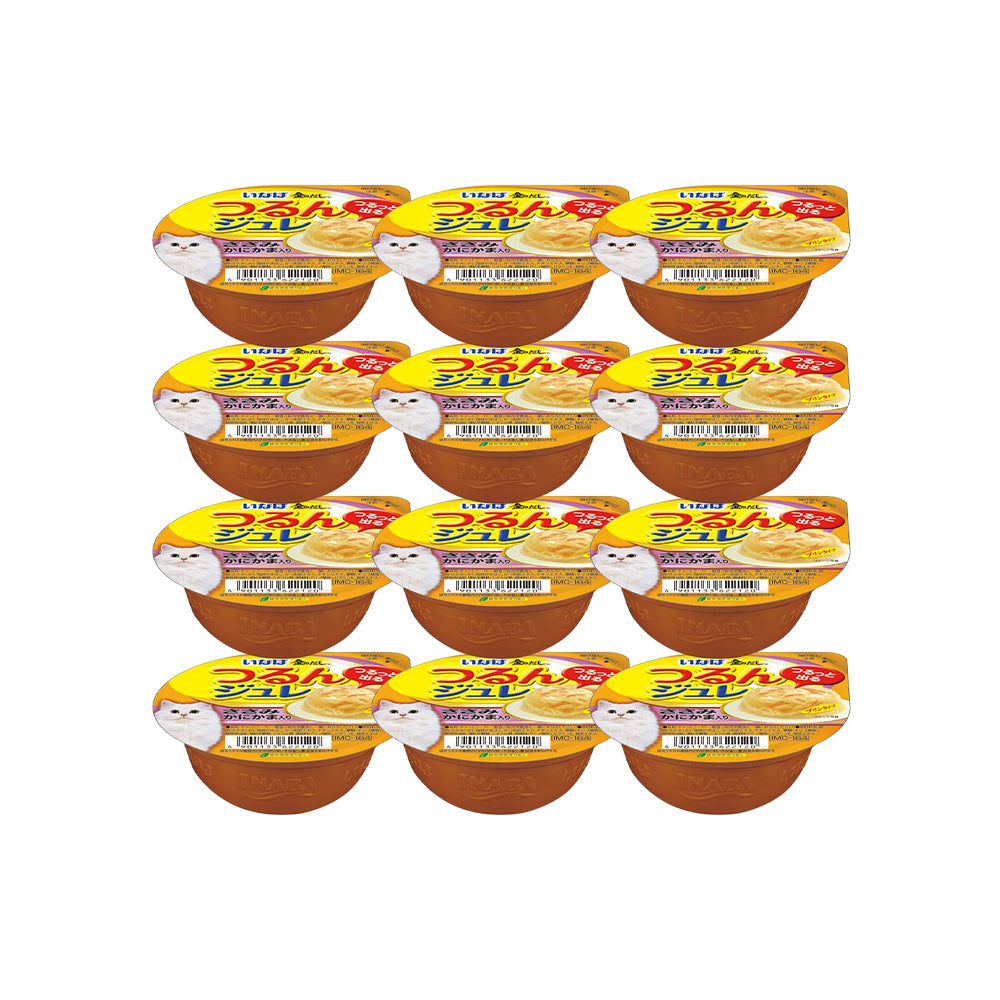 CIAO Chicken Flake Jelly in Crab Stick Broth Wet Cat Treats 65g (cupped)