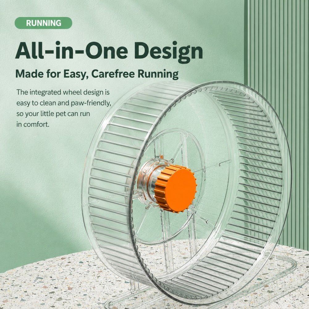 Silent Double-Bearing Hamster Wheel – Large 21cm Exercise Toy