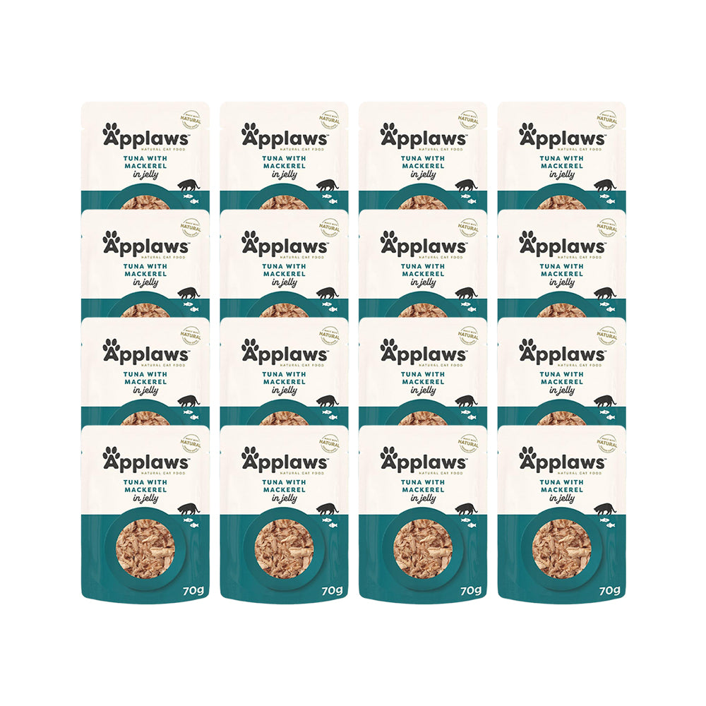 APPLAWS Tuna with Mackerel Jelly Wet Cat Food for Adult Cat