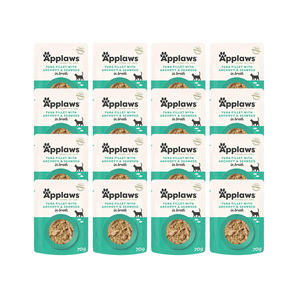 APPLAWS Tuna with Anchovy Wet Cat Food Pouch