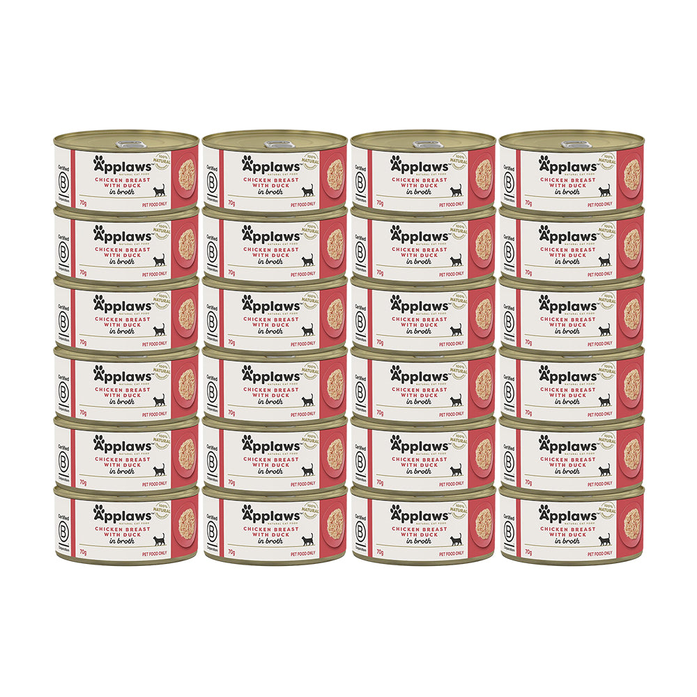 APPLAWS Chicken Breast With Duck Adult Canned Wet Cat Food