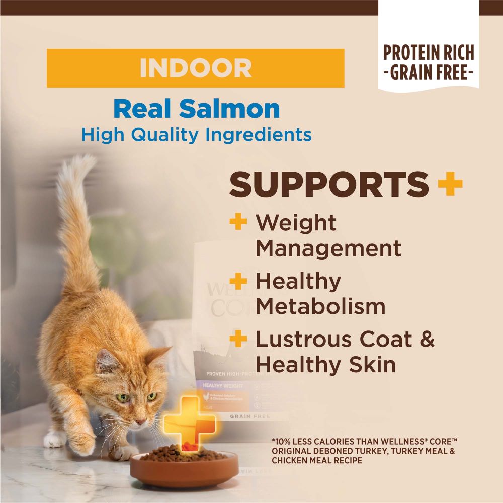 WELLNESS Core Grain Free Salmon & Herring Indoor Dry Cat Food 2.27kg