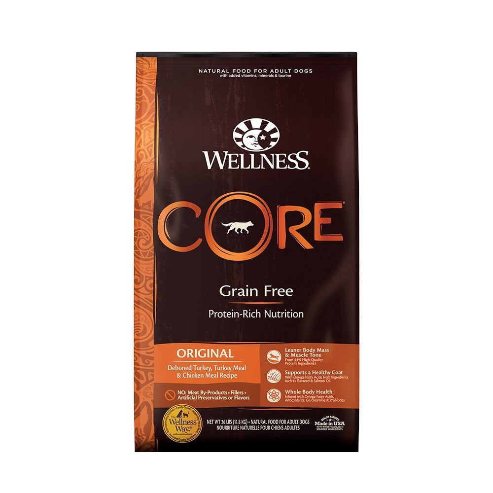 WELLNESS Core Grain Free Original Chicken Turkey Dry Dog Food