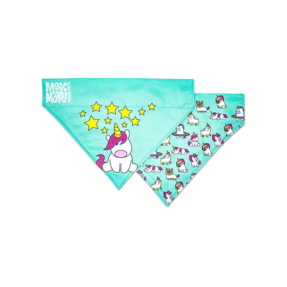 MAX & MOLLY Large Unicorn Bandana for Cats & Dogs