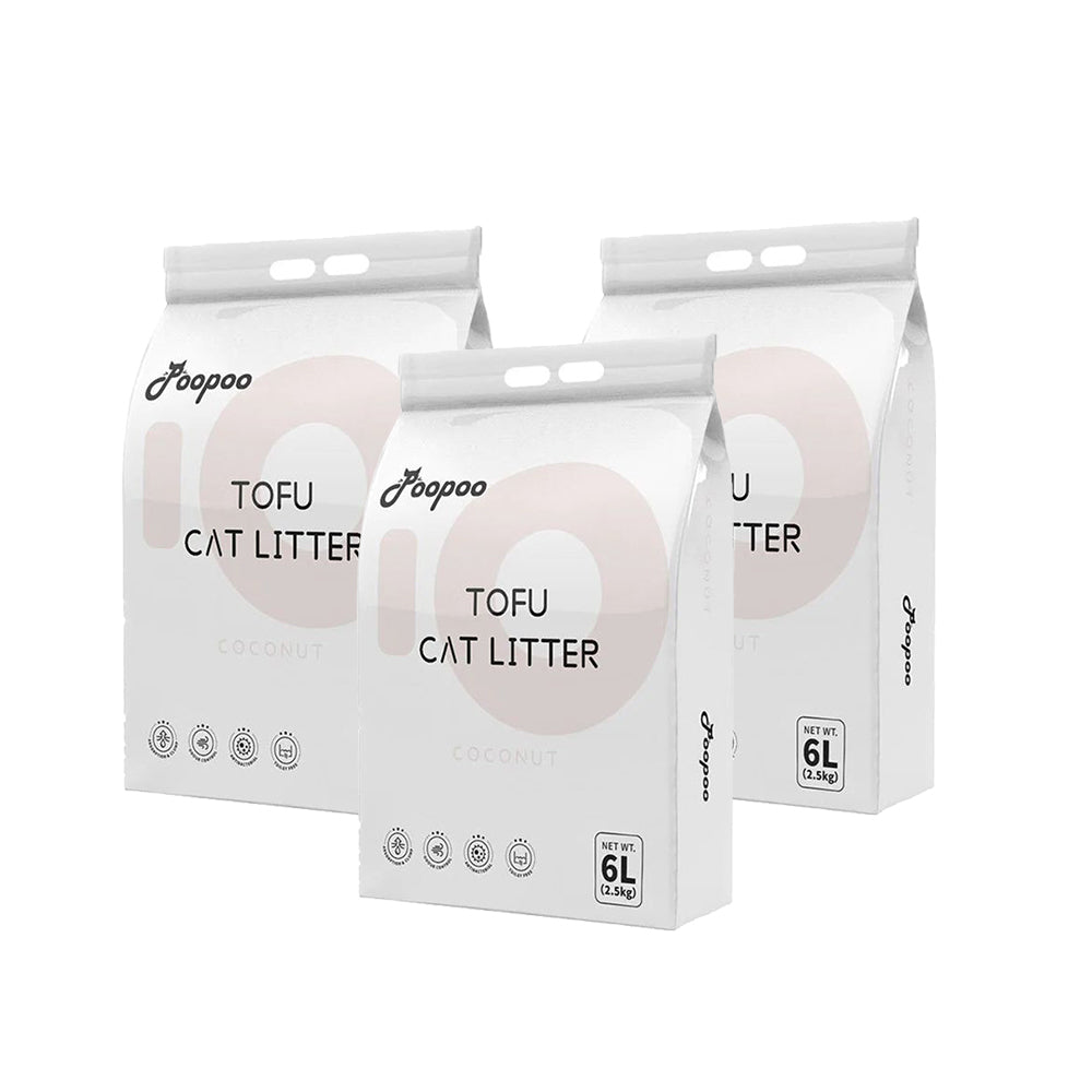POOPOO Coconut Fruity Tofu Cat Litter