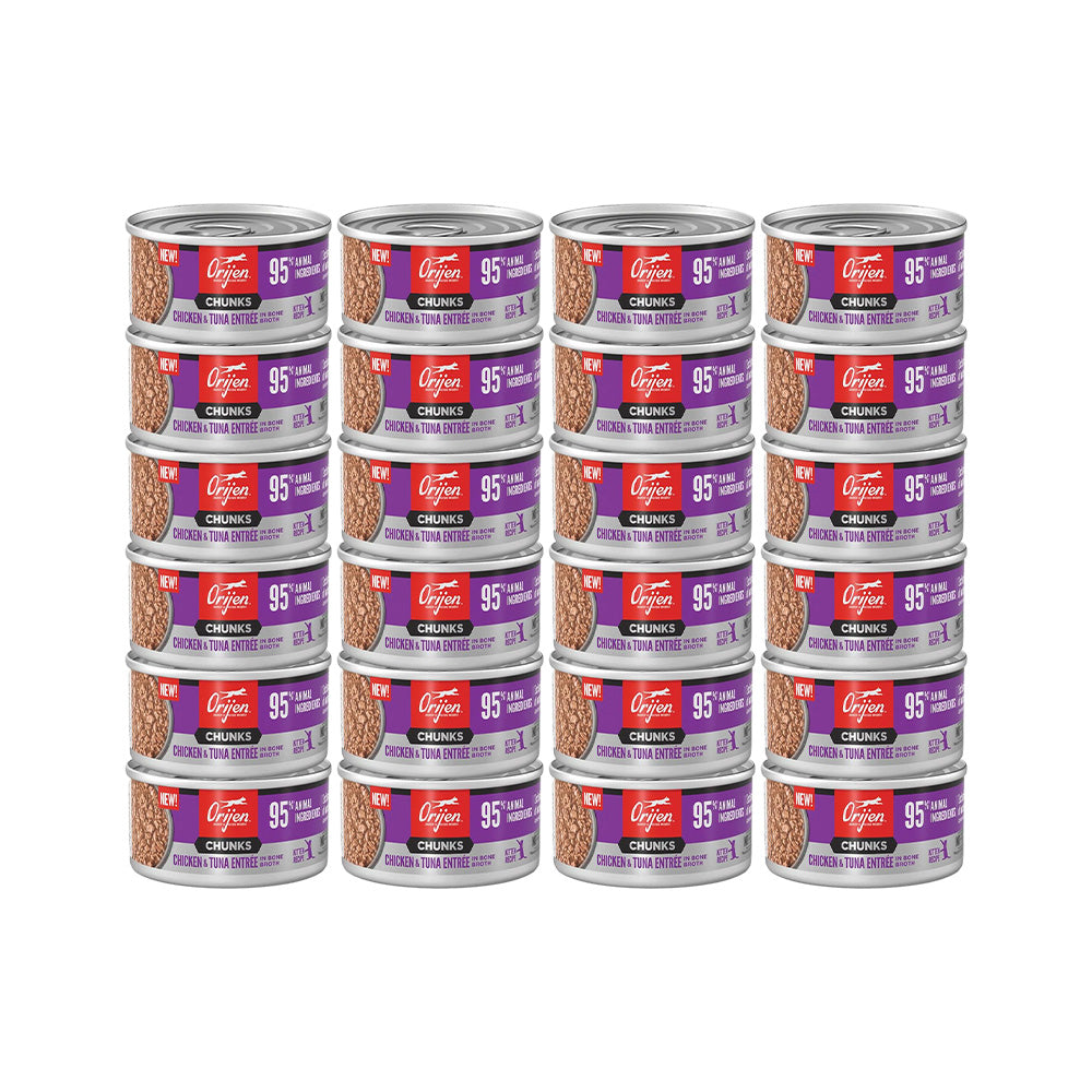 ORIJEN Chunks & Shreds - Chicken & Tuna Entrée Kitten Wet Cat Food