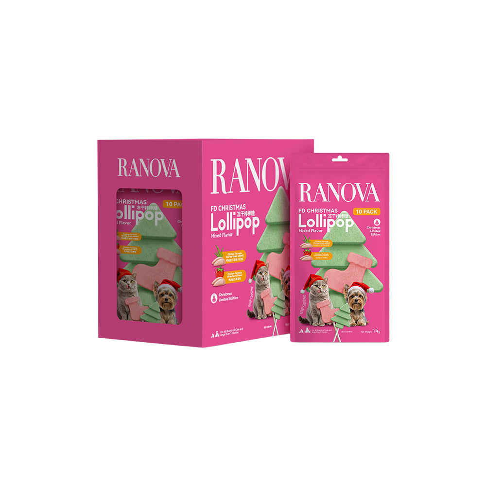 RANOVA Lollipop Mixed Flavor Freeze Dried Cat Treats 21g