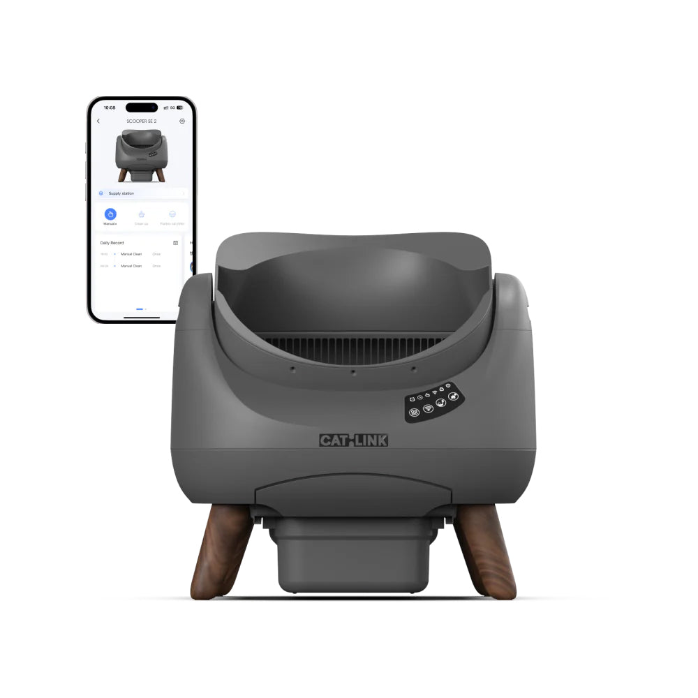 【2‑Year Warranty】CATLINK Self-Clean Smart Cat Litter Box - Scooper Open-X White