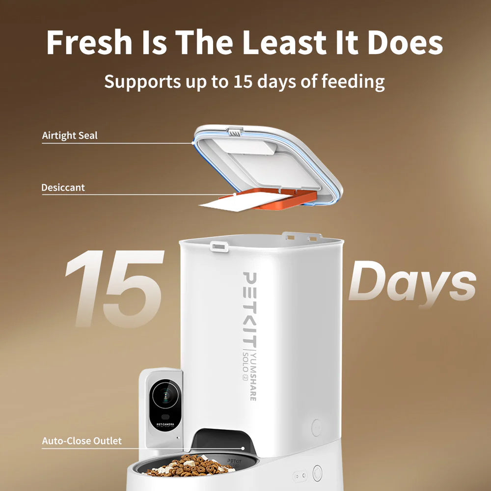 PETKIT YumShare Solo 2 Smart Feeder With Camera