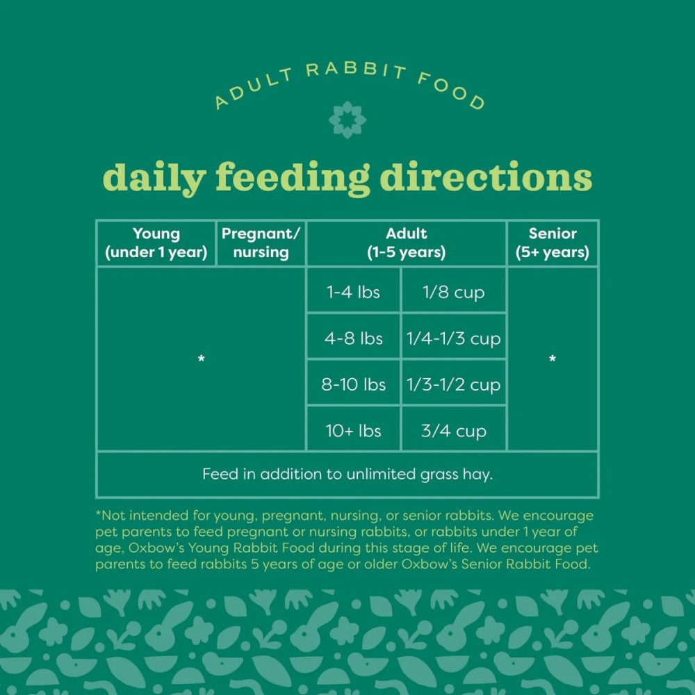 OXBOW Organic Bounty Adult Rabbit Food 1.36kg