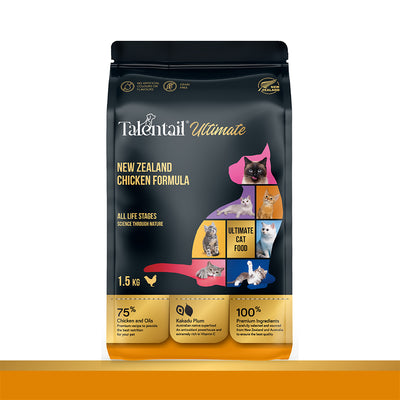 TALENTAIL Ultimate New Zealand Chicken Cat Food For All Life Stages 1.5Kg x 4