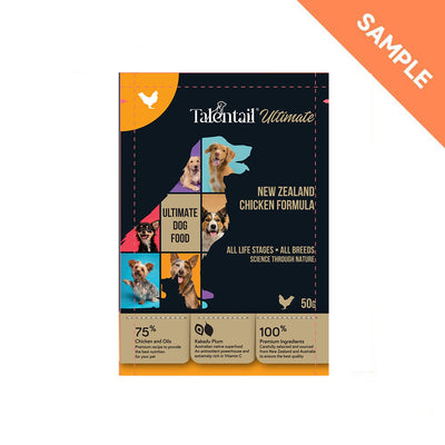 [FREE SAMPLE] TALENTAIL Ultimate New Zealand Chicken Dog Food For All Life Stages 50g