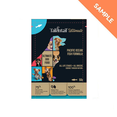 [FREE SAMPLE] TALENTAIL Ultimate Pacific Ocean Fish Dog Food For All Life Stages 50g