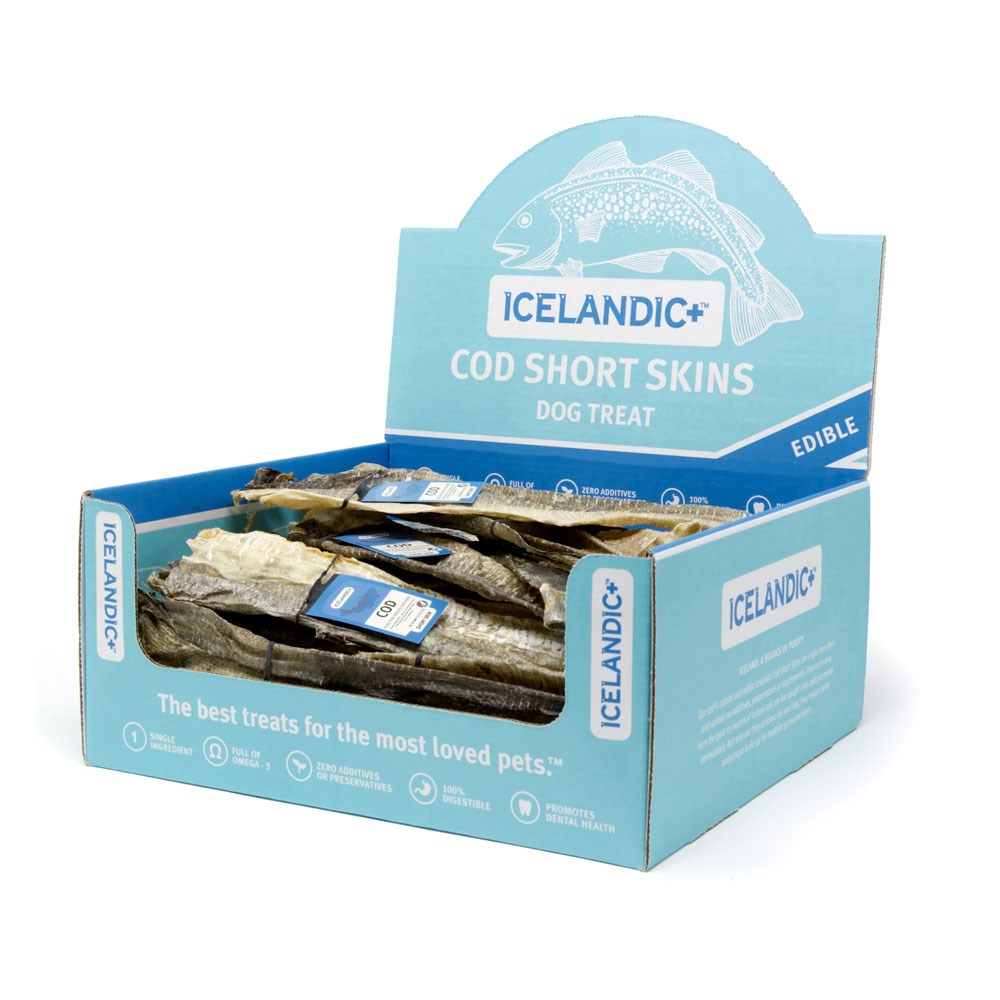 ICELANDIC+ Cod Short Skins Dog Treats