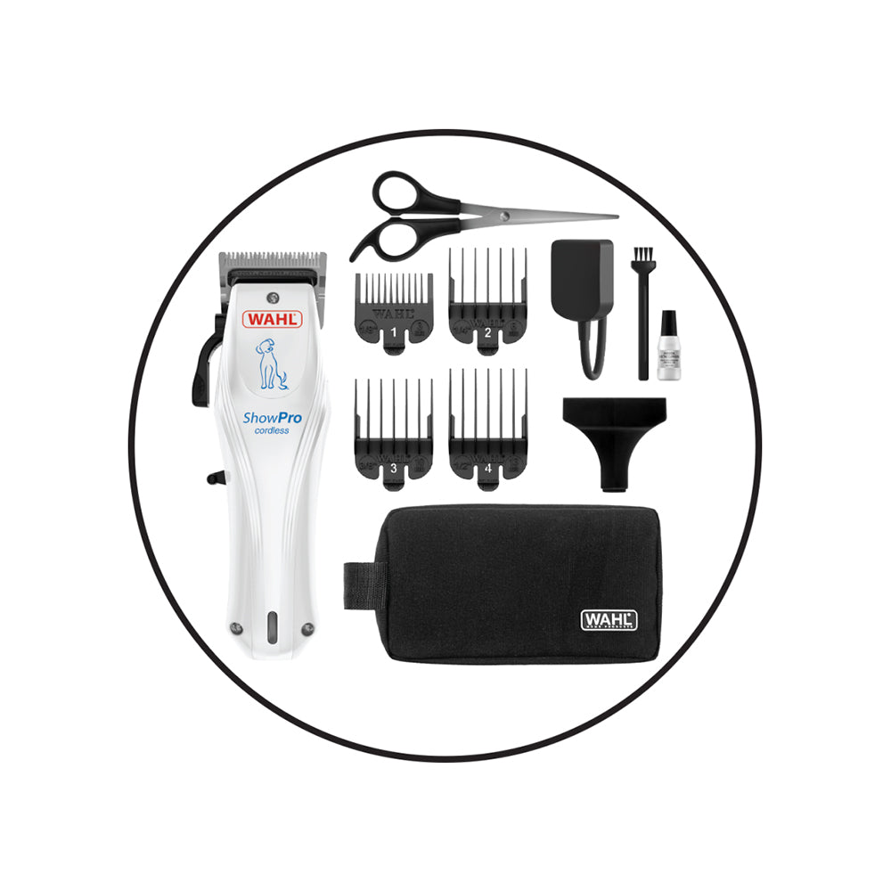 WAHL Show Pro Animal Cordless Lithium Powered Clipper Kit Cord/Cordless